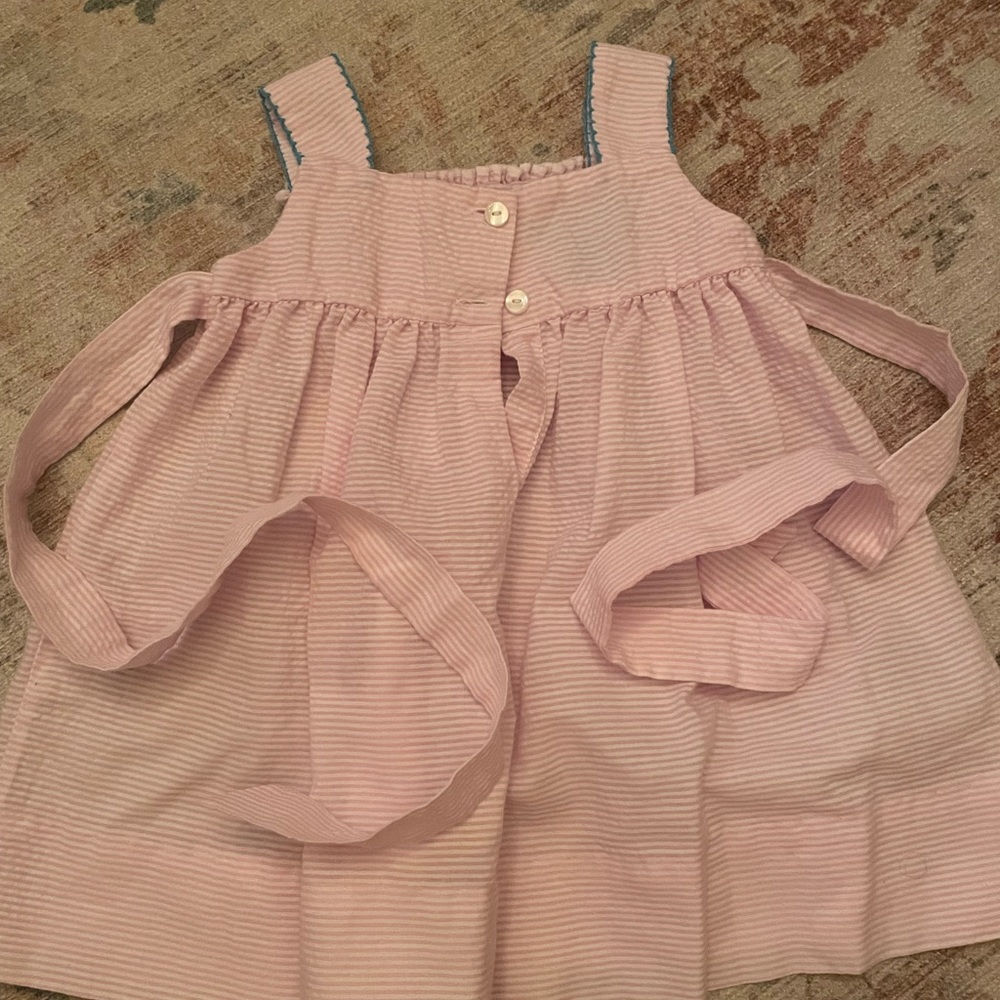 Pink smocked boat dress - Picture 2 of 2